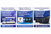 build a responsive website with HTML CSS javascript or react