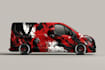 create car wrap design, racing car wrap design
