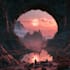 create a dreamy surreal fantasy album cover