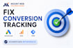 fix google ads, ga4 and GTM conversion tracking