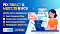 fix react nextjs bugs and frontend issues