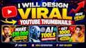 design eye catching youtube thumbnail, title and description