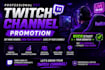do twitch channel promotion and kick
