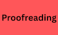 proofread your document and manuscript