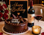 make cake and wine for birthday event