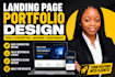 design a professional landing page