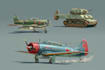 draw helicopter , airplane , aircraft , into a vector