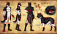 draw furry reference sheet and fursona character design