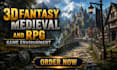 design medieval fantasy rpg 3d game environment and level design