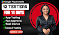 test your mobile app with 20 testers for closed testing app testing