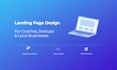 create a professional landing page for coaches, startups, and local business