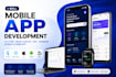 mobile app development, flutter, react native, IOS android app bubble ai web app