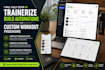 setup trainerize, everfit, build automations and custom workout programs