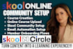 setup skool online community skool course creation skool community skool manager