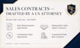 write a custom independent sales agent contract by a US attorney