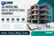 do professional 3d modeling bim, autocad, architectural drawings as revit expert