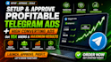 setup profitable telegram ad, get engaging VIP subscribers with telegram ad