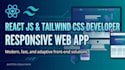 build a react web app with tailwind css