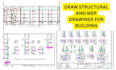 draw structural and mep drawings for building