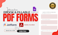 create fillable pdf forms, interactive pdf, adobe acrobat, workbook design