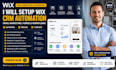 setup wix CRM automation email marketing forms and workflows