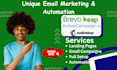 setup mailerlite, mailchimp, activecampaign, brevo, keap automation, campaigns
