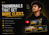 design a professional youtube thumbnail