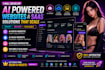 develop ai nsfw website, ai saas website and ai image generator