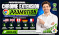 do chrome extension promotion, users download, browser extension users