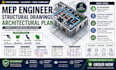 mep engineer plan structural drawings architectural plan in maryland ohio ca wi