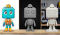 create custom 3d character sculptures, toy figures and mascots