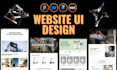 design and uiux website template webflow framer wix on figma