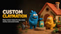 create a 3d claymation stop motion animation video