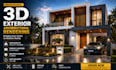 create 3d exterior architectural rendering