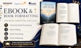 do amazon KDP book formatting and interior book layout design kindle and print