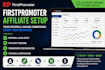 set up firstpromoter affiliate tracking, referral links and commissions