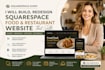 build, redesign squarespace food website, squarespace restaurant website design