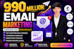 900 million bulk email blast, bulk emails and email campaign