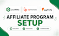 set up goaffpro, uppromote or awin affiliate program