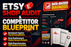 do a complete etsy shop audit competitor and pricing analysis