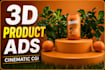 create a cinematic 3d product animation and cgi ad