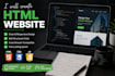 create responsive HTML website pages