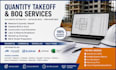 do construction cost estimation, material takeoff, quantity takeoff and boq
