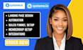 create systeme io landing page systeme io website systeme io sales funnel