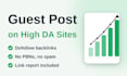 do high da guest post and dofollow guest post backlinks