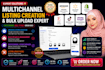 optimize and bulk upload multichannel product listings
