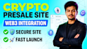 develop a premium crypto token presale website with web3 integration
