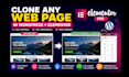 clone any web page into wordpress elementor template