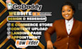develop godaddy website design godaddy website redesign godaddy design