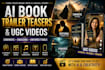 ai book trailer teasers and ugc videos